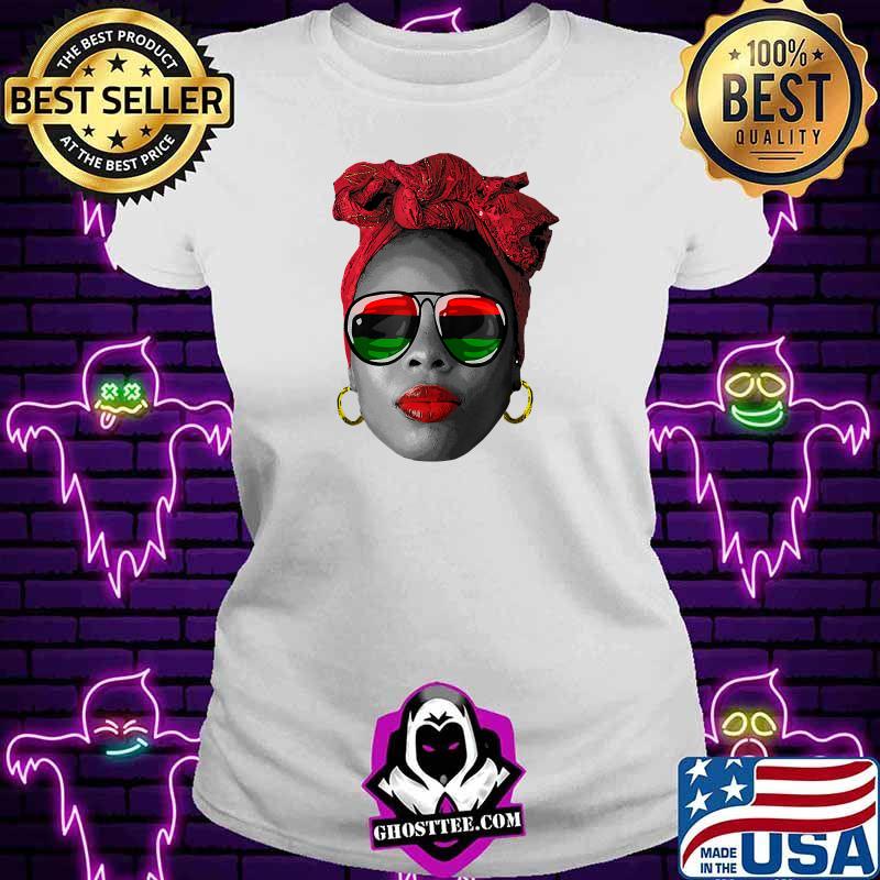 Black Queen Afro Unapologetically Dope - Melanin Girl Art T-Shirt